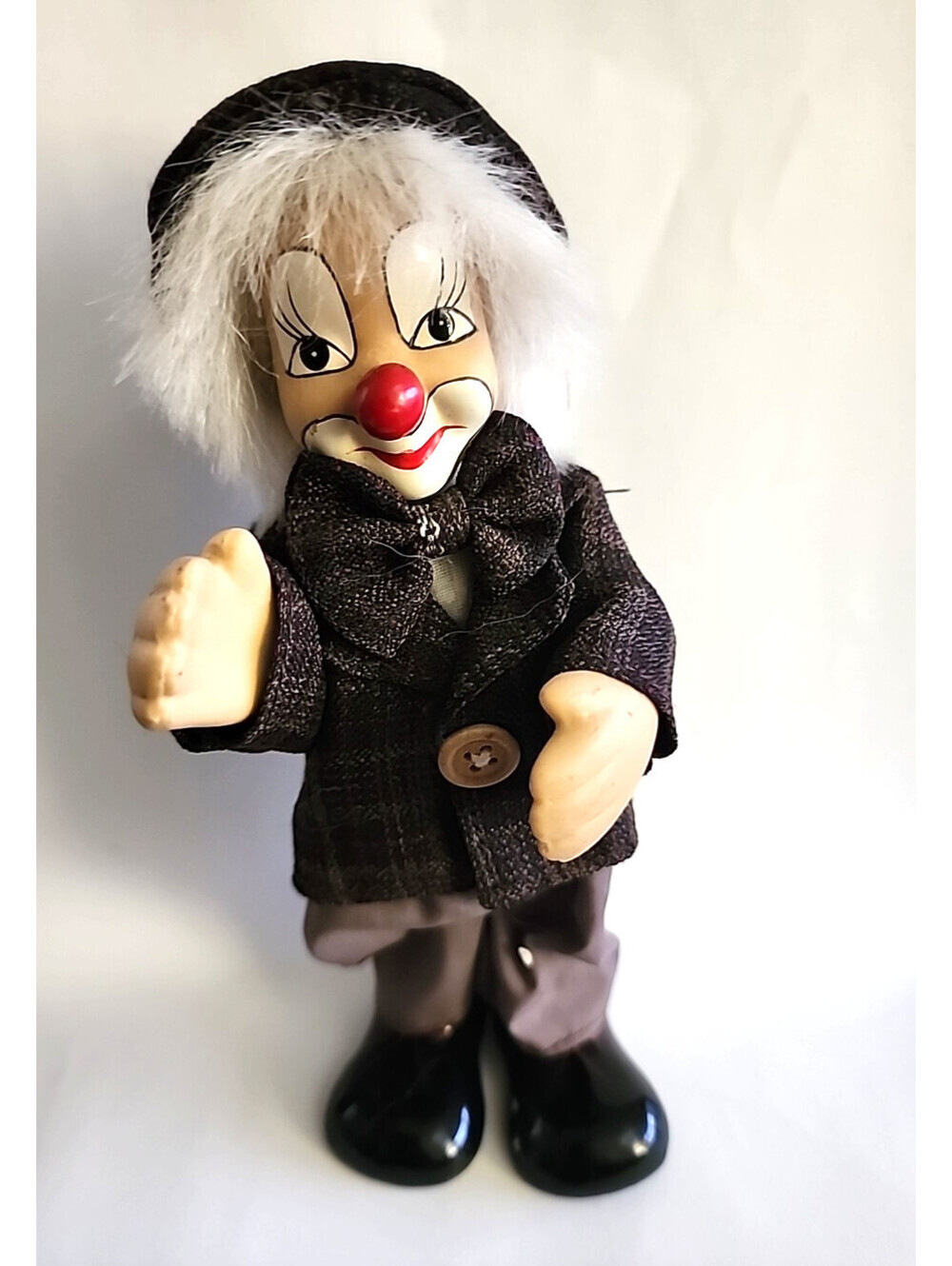 Vintage Clown Doll 6" Inch Porcelain Face,Hands and Shoes